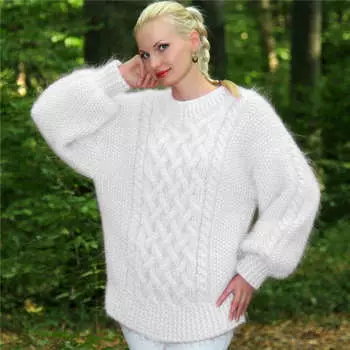 Женский свитер на весну и осень, вязаный свитер с круглым вырезом, однотонный милый пуловер, свободный повседневный модный свитер с длинным рукавом XXXXL жёлтый