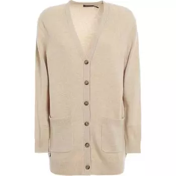 Женский свитер Polo Ralph Lauren с вышитым логотипом пони, на пуговицах, с длинным рукавом, бежевый WMPOSWEN6820316-101 S