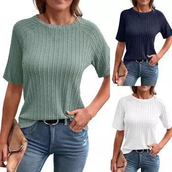 Женский свитер с цветными блоками и длинными рукавами, украшенный узором по верхнему краю L чёрный