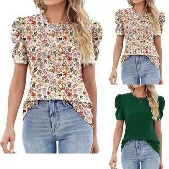 Женский свитер с цветными блоками и длинными рукавами, украшенный узором по верхнему краю L зелёный