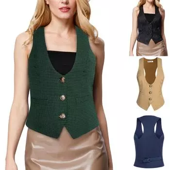 Женский свитер с цветными блоками и длинными рукавами, украшенный узором по верхнему краю L чёрный