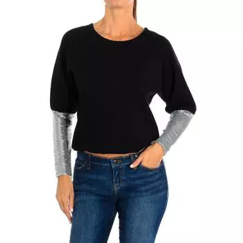 Женский свитер с длинными рукавами и круглым вырезом 6Z2M7Y2JB7Z