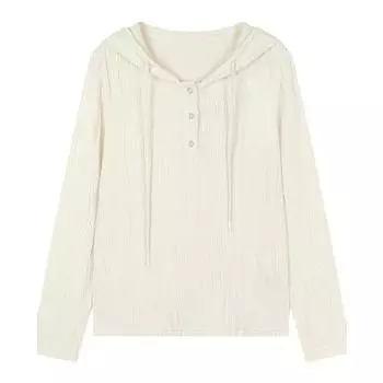 Женский свитер с капюшоном, новая осенне-зимняя мода, темперамент, шикарная футболка, повседневная нижняя часть рубашки, верхняя часть S