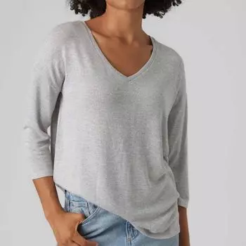 Женский свитер с v-образным вырезом и рукавами 3/4 VERO MODA XS розовый
