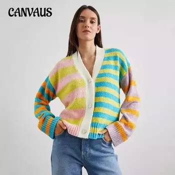 Женский свитер свободного кроя с полосатым принтом больших размеров, осень-зима 2019 S розовый