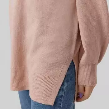 Женский свитер тонкой вязки Linnie с воротником-хомутом и длинными рукавами VERO MODA