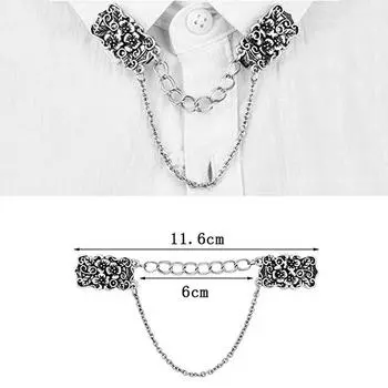 Женский свитер, заколки для шали, кардиган, платья, брошь с цветами, булавки для воротника, цепочка, подарок