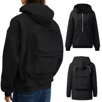 Женский свитшот Оверсайз Повседневный Свободный Пуловер Топ L