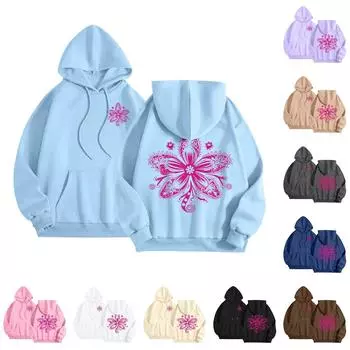 Женский свитшот с круглым вырезом и длинными рукавами с принтом бабочек от Nothing Is REA XXXL чёрный