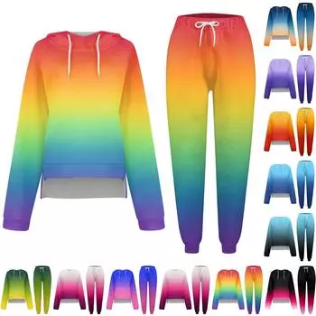 Женский свободный крой, женский рождественский костюм с круглым вырезом и капюшоном S оранжевый