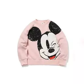 Женский свободный пуловер с капюшоном Li-Ning x Disney, розовый AWDQC28-3 XXL