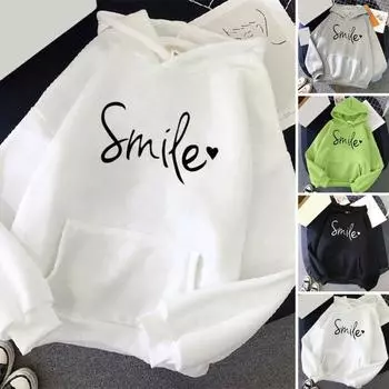 Женский свободный свитер с надписью, стильная модная толстовка с длинными рукавами, мягкая текстура, теплая для L зелёный