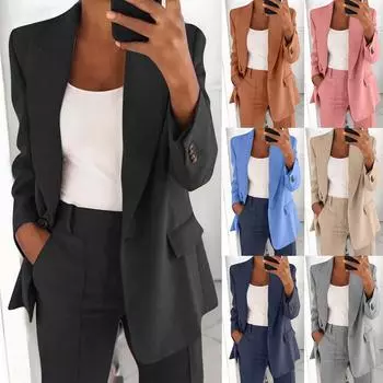 Женский свободный топ с длинным рукавом, повседневная куртка, женская офисная одежда, блузка, топ S розовый