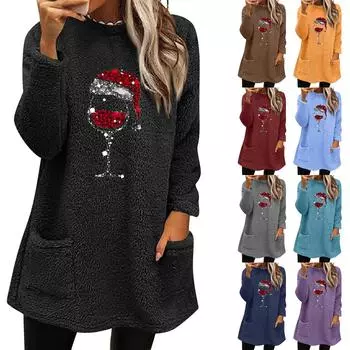 Женский свободный топ с круглым вырезом и длинными рукавами, ажурной спинкой XXL оранжевый