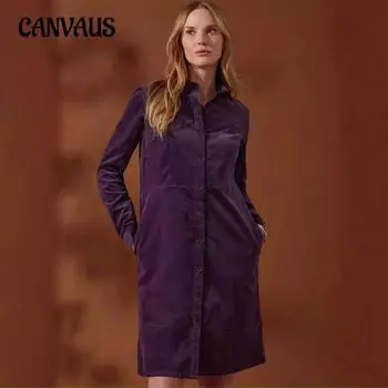 Женский темпераментный элегантный бархатный тренчкот с новой пуговицой, свободный интеллектуальный стиль, платье-рубашка с длинными рукавами S чёрный