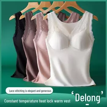 Женский теплый жилет с V-образным вырезом: Двусторонний начесанный немецкий бархат, дизайн без бюстгальтера L (80-100 catties) розовый