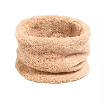 Женский термошарф, однотонный, теплый шарф для холодной погоды, с высоким воротником, из кораллового флиса, зимний, удобный, для шеи