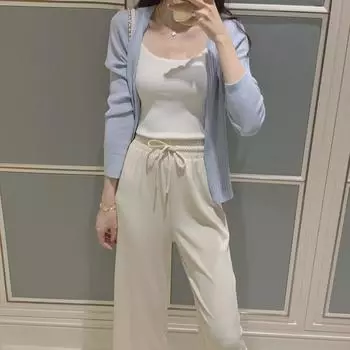 Женский тонкий белый летний жилет из хлопка Ice Silk - большой размер, защита от воздействия, верхняя одежда, низ и верх XL 120-145 kg чёрный