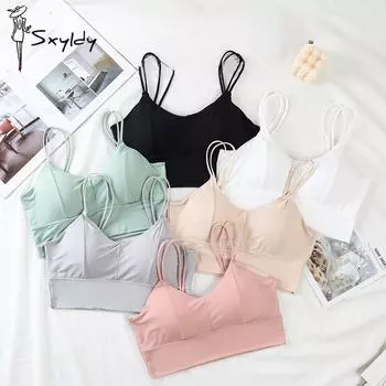 Женский тонкий бесшовный бюстгальтер Ice Silk без косточек, карамельный цвет, облегающее нижнее белье, красивая спина One size белый