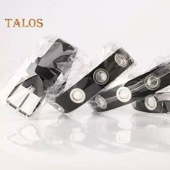 Женский тонкий ремень для брюк с металлической пряжкой, пояс из искусственной кожи, регулируемая длина, дизайнерский джинсовый ремень с несколькими отверстиями чёрный