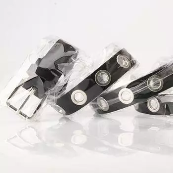 Женский тонкий ремень для брюк с металлической пряжкой, кожаный пояс, регулируемая длина, дизайнерский джинсовый ремень с несколькими отверстиями чёрный