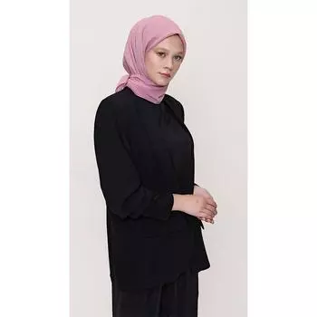 Женский тонкий шарф Rio с рисунком, темный пудровый