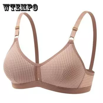 Женский тонкий срез со сборками, удобный бюстгальтер без стальных колец, противопровисающий закрытый дышащий регулируемый бюстгальтер для груди 42/95C