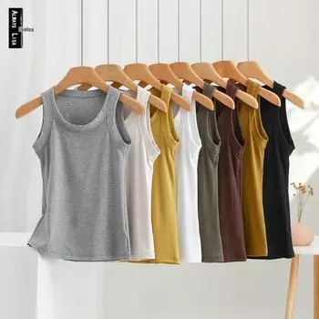 Женский тонкий жилет с подтяжками и защитой от воздействия окружающей среды 2024 года — без рукавов, универсальный топ на весну/лето XL