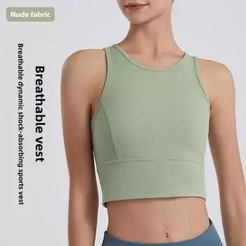 Женский топ без рукавов для занятий йогой из воздухопроницаемого материала S чёрный