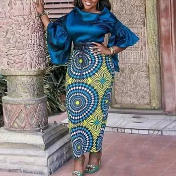 Женский топ большого размера с расклешенным воротником и длинными рукавами с принтом L ярко-розовый