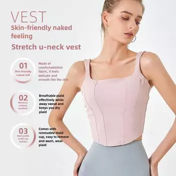 Женский топ для занятий йогой осенью и зимой с подкладкой под грудь S чёрный