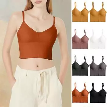 Женский топ-майка без рукавов с плиссировкой One Size чёрный