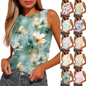 Женский топ-майка без рукавов с плиссировкой L армия зеленый