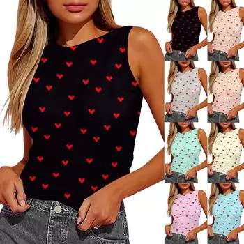 Женский топ-майка без рукавов с плиссировкой L чёрный