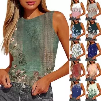 Женский топ-майка без рукавов с плиссировкой L армия зеленый