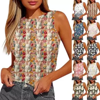 Женский топ-майка без рукавов с плиссировкой L синий