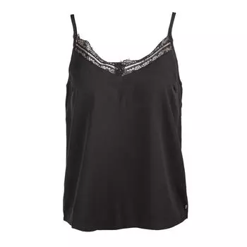 Женский топ-майка с кружевными ремешками DEELUXE 74 XS чёрный