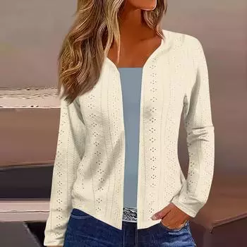 Женский топ с длинным рукавом и принтом, повседневная мода на выходные, тонкий кардиган, блузка XXXL белый