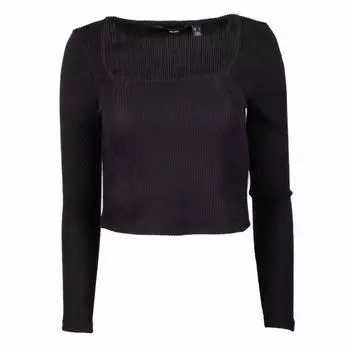 Женский топ с длинными рукавами и квадратным вырезом VERO MODA