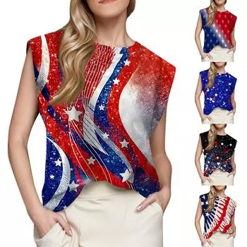 Женский топ с короткими рукавами, летняя майка с принтом, базовая футболка, повседневная свободная одежда L чёрный