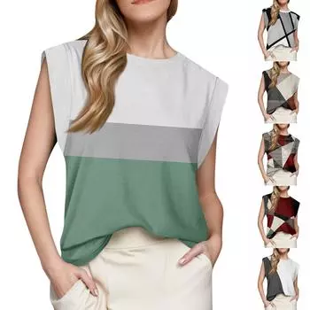 Женский топ с короткими рукавами, летняя майка с принтом, базовая футболка, повседневная свободная одежда L