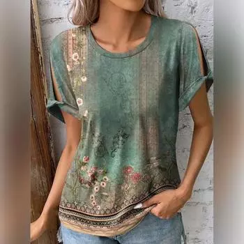 Женский топ с круглым вырезом, одинаковые брюки, пуловер, модный женский летний топ с вырезом, женская одежда L красный