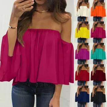 Женский топ-труба, однотонный сексуальный топ без бретелек L чёрный