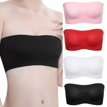 Женский топ-труба с открытой грудью, бюстье, дышащие однотонные топы One Size