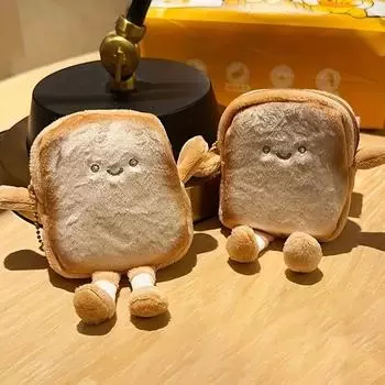 Женский тост милый кошелек для монет подвеска японский плюшевый мешок для хранения корейский маленький кошелек Ins стиль креативный