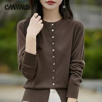 Женский трикотаж с длинными рукавами, вязаный кардиган из шамбре, свитер, куртка с тонкой талией, рубашка с низом M синий