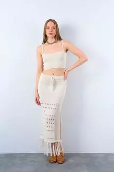 Женский трикотажный костюм с юбкой Lina