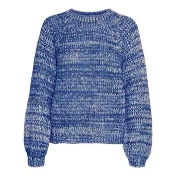 Женский трикотажный свитер с длинными рукавами и круглым вырезом VERO MODA