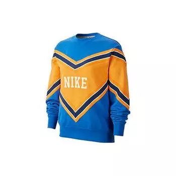 Мужской трикотажный свитшот Nike с вставками и флисовой подкладкой, синий, BV2921-480 M