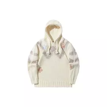 Женский трикотажный топ Li Ning с капюшоном и длинными рукавами в цвете «цветной блок» AMBT130-3 S